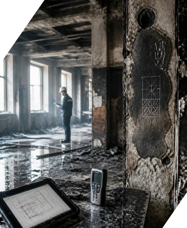 Обследование зданий после пожара в Полысаеве от 15425 р. | ЭкспертизаРоссия