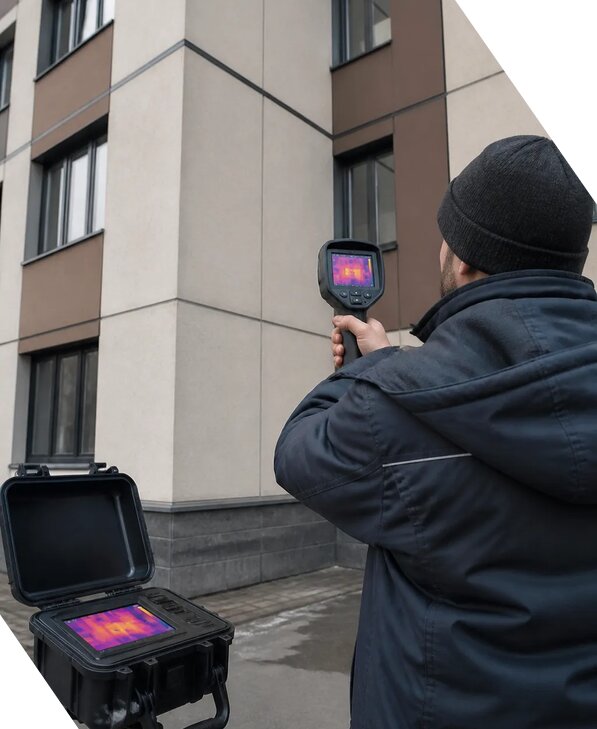 Тепловизионное обследование зданий и сооружений в Полысаеве